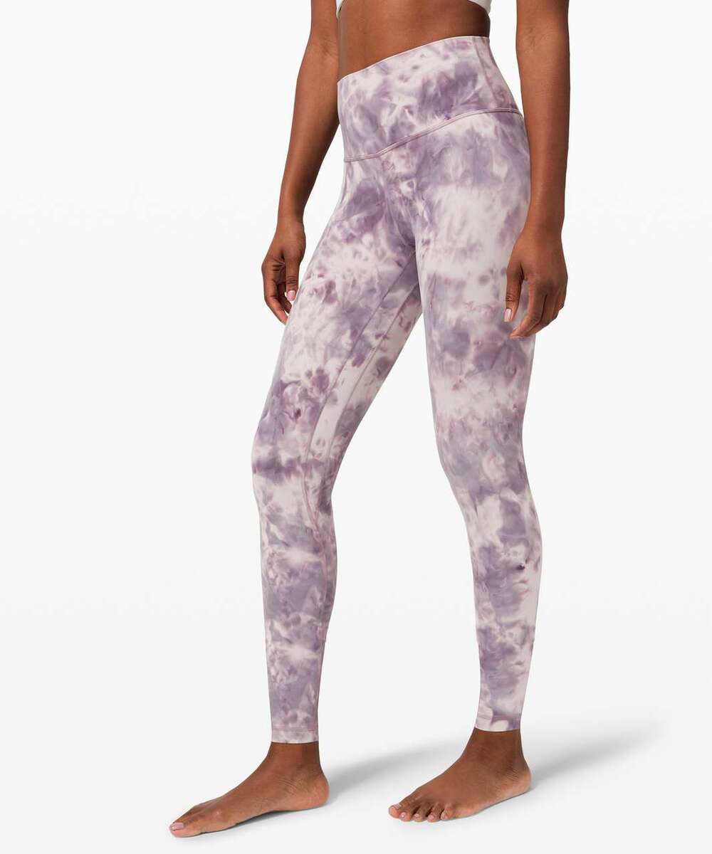 Lululemon Align Pant 25" Size 2 Diamond Dye Pink Bliss Graphite Purple Pink